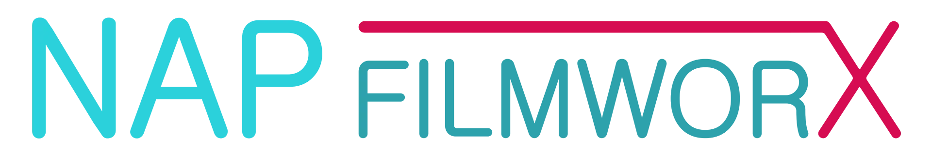 Schriftzug NAP | FILMWORX in klarer Darstellung.