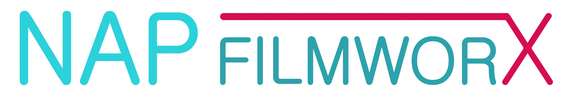 Schriftzug NAP | FILMWORX in klarer Darstellung.